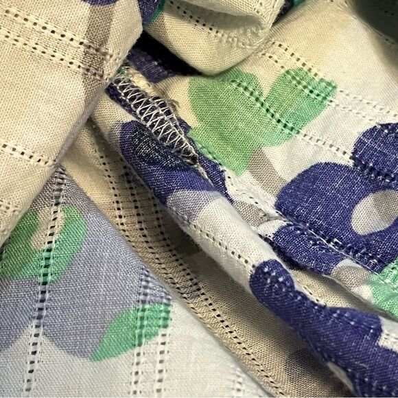 Boden Floral Mini Dress lightweight slim fit 100% cotton unlined sz 4 Petite 4P - Picture 9 of 16